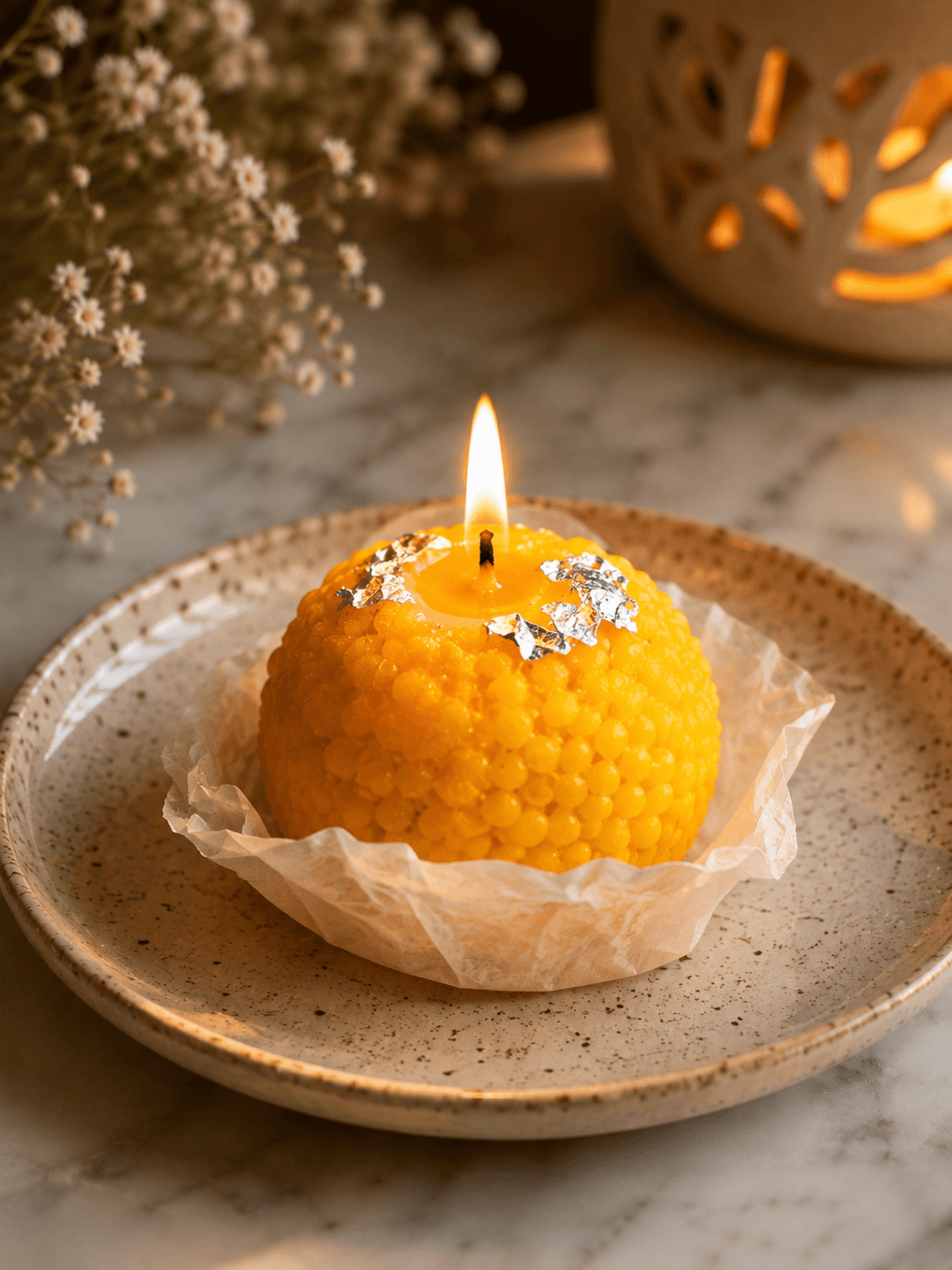 Ladoo Candle – A Sweet Symbol of Love & Celebration 🪔💛