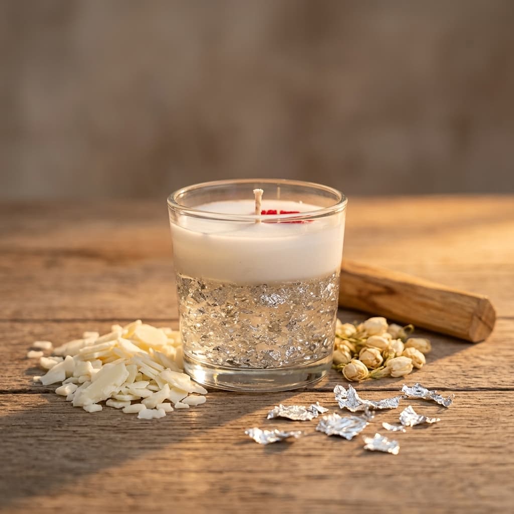 Silver Vanilla Luxe Candle