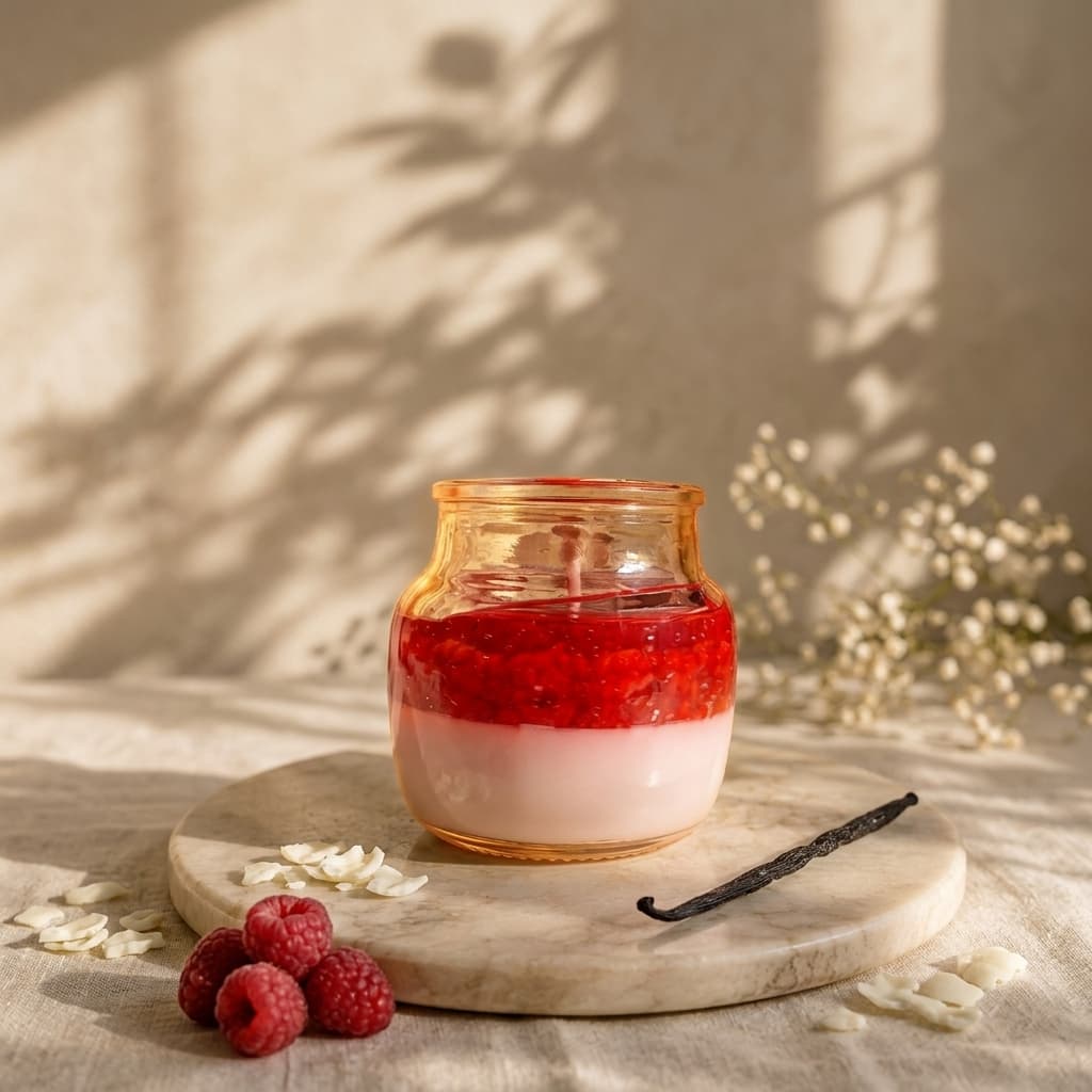 Ruby Crystal Jar Candle