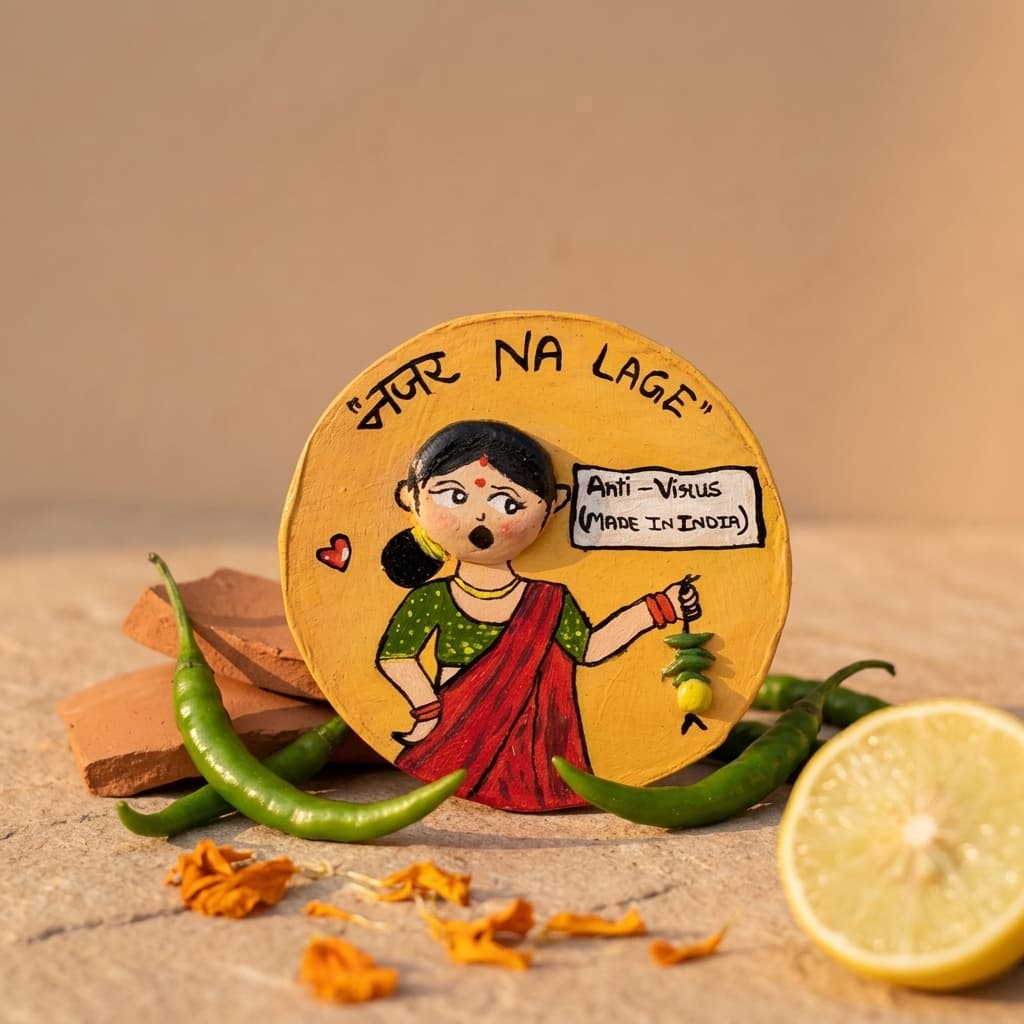 Buri Nazar Na Lage Fridge Magnet