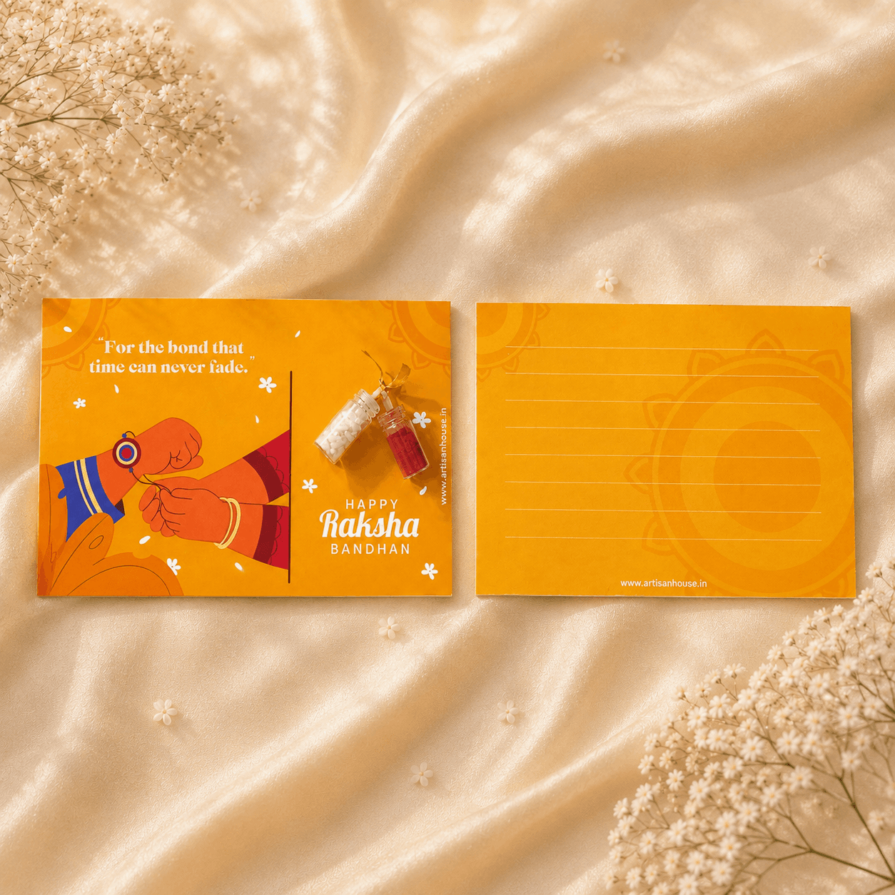 Hand-written rakhi card