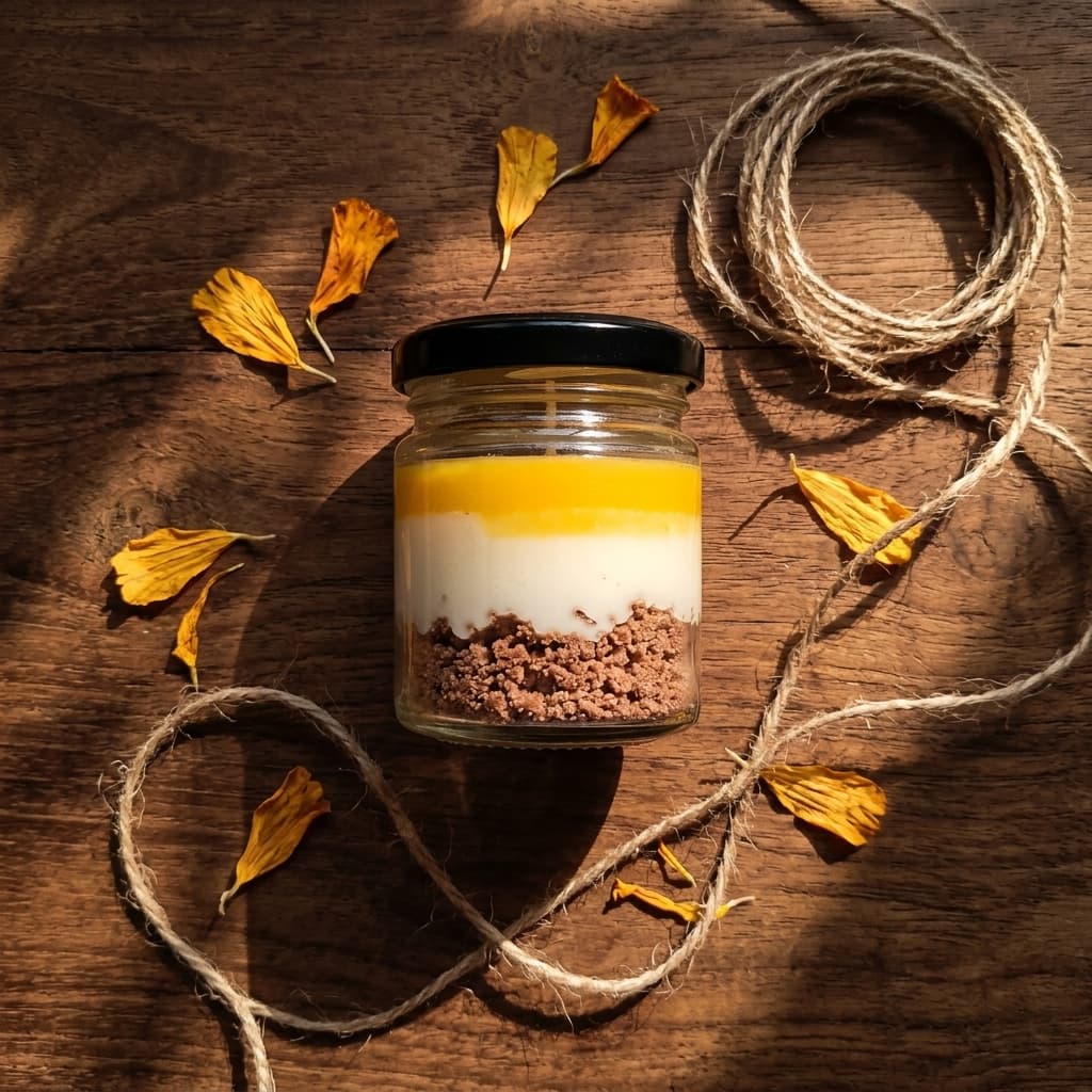 Mango cheese cake scented candle