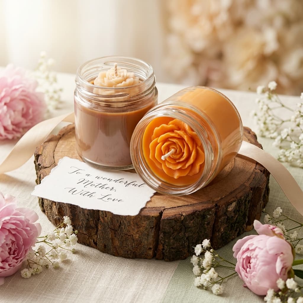 Rose Jar Candle (Pack of 2)