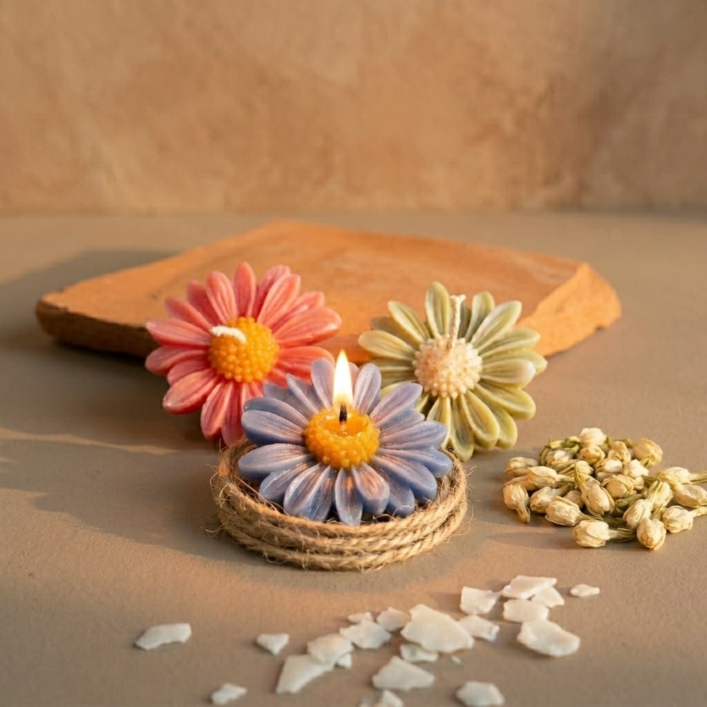 Daisy Candles (Pack of 3)