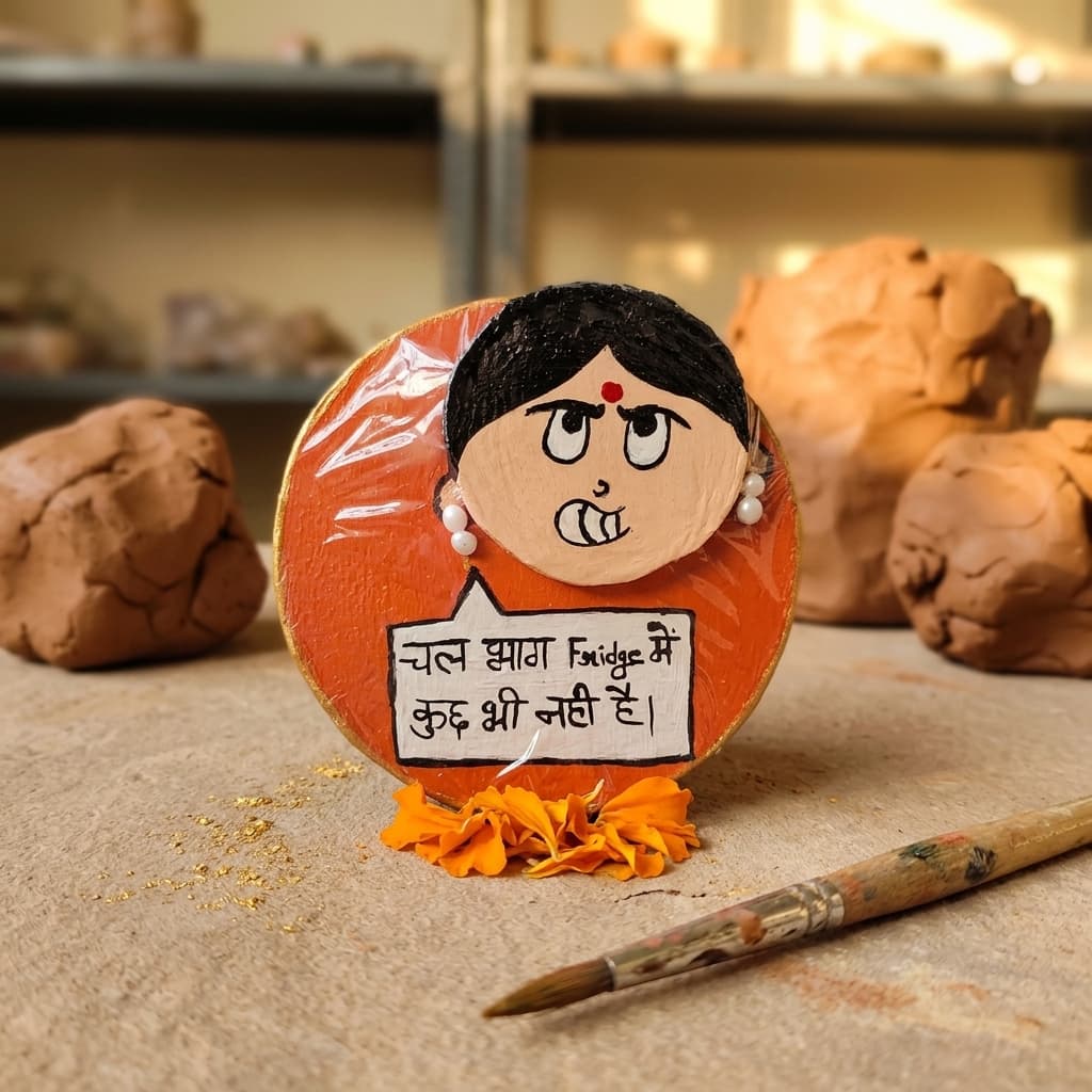 Bhai-Bahan Fridge Magnet