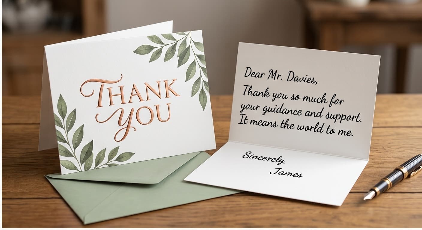 Handwritten card